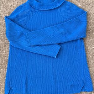 Talbots Vibrant Blue Turtleneck Sweater
